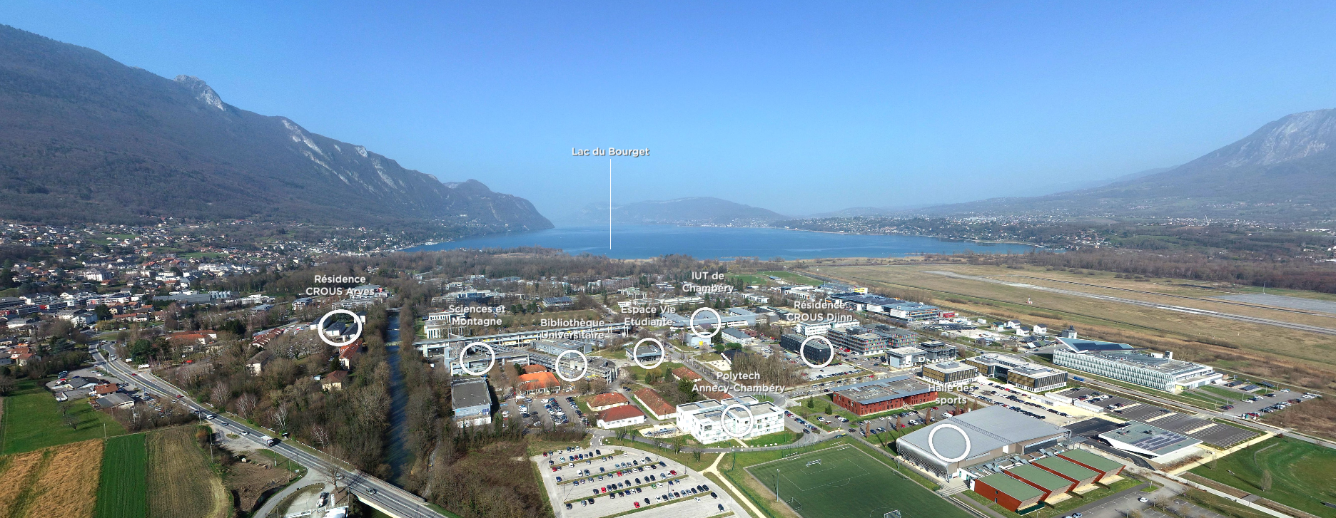 USMB Campus vue aérienne