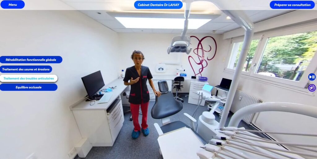 Cabinet dentaire en visite virtuelle