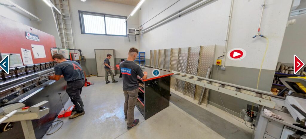 Atelier industriel en 360°