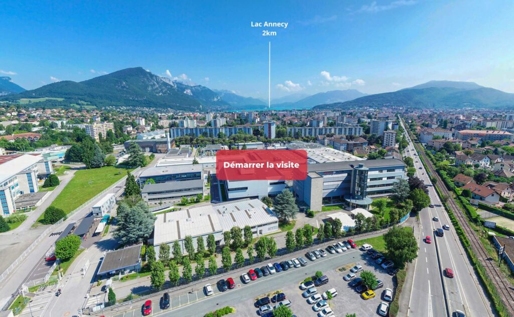 Vue aérienne du site avec repères, pour se situer avant d'arriver