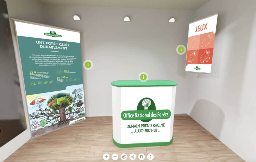 Stand 3D d'un exposant