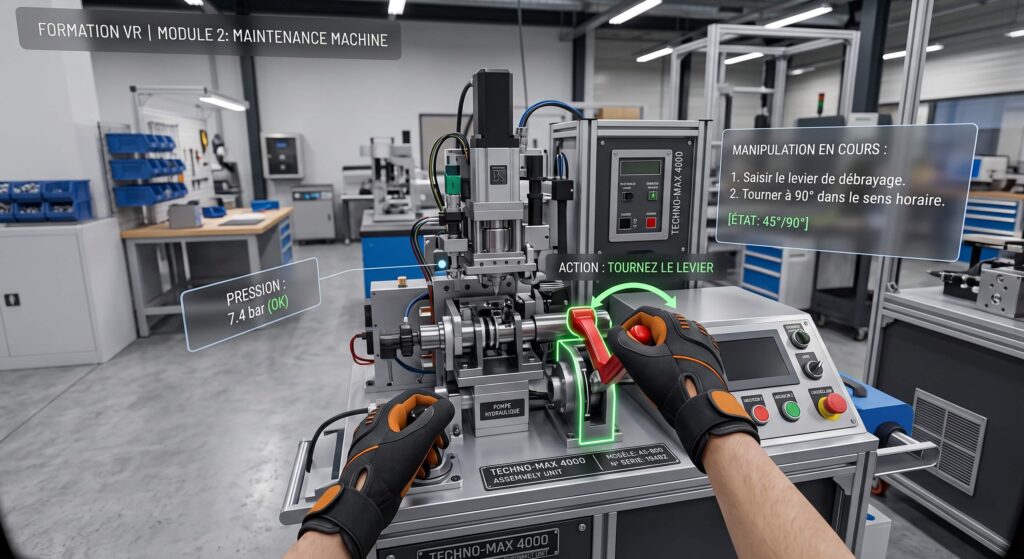 La machine en mouvement